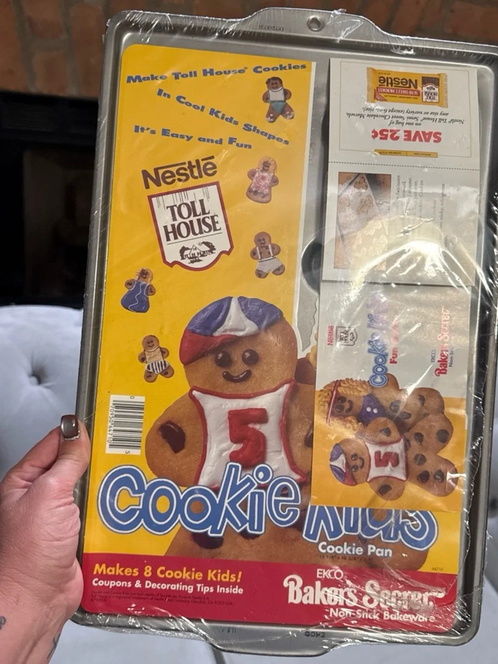Vintage Cookie Kids Gingerbread Cookie Pan - Brown Non-Stick